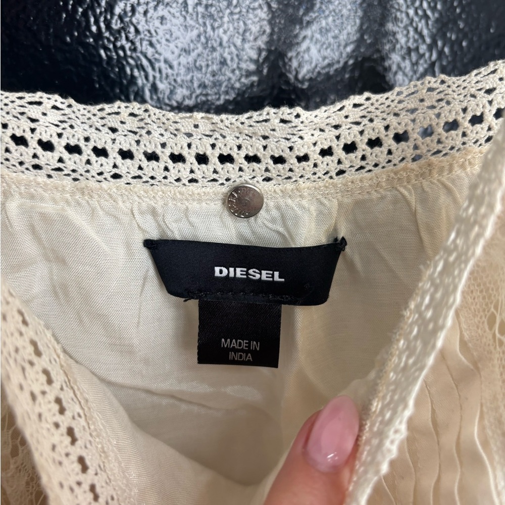 Diesel Cami Cream Dress - Picture 4 of 6